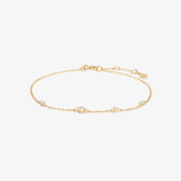 MATILDA | Rose Cut White Sapphire Bracelet