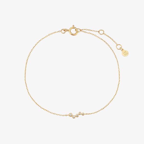 KATRINA | Natural Diamond Wave Bracelet