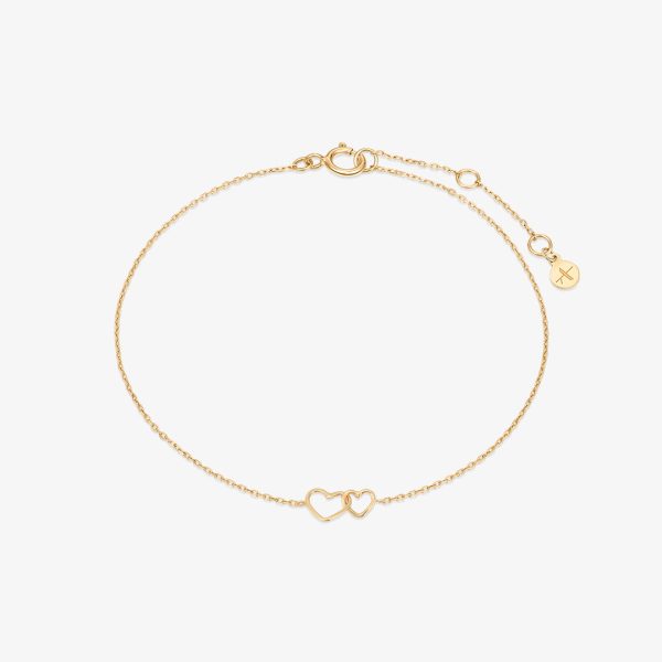 Heart-Shaped Diamond Bracelet