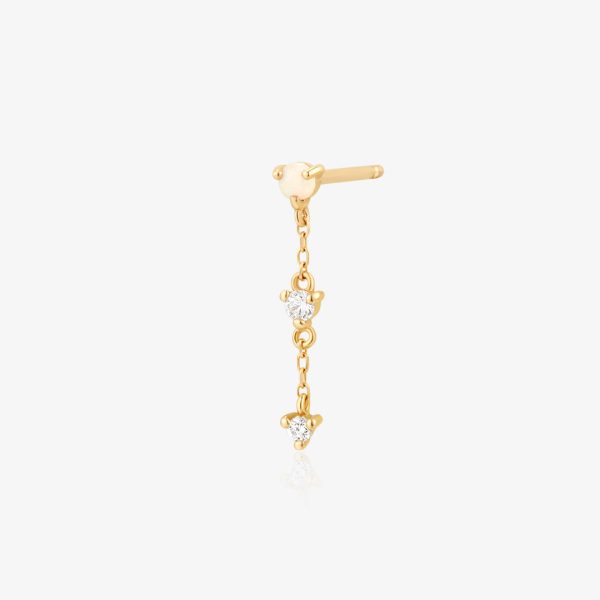 CELESTIA | Opal and Lab Grown Diamond Drop Earring