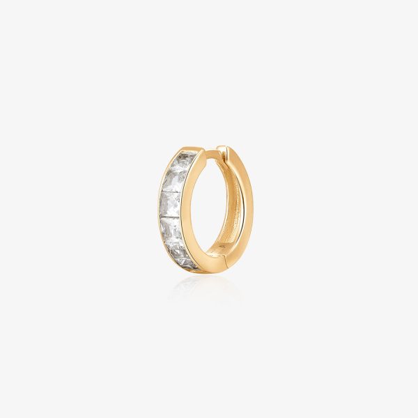 SIENA | White Sapphire Huggie