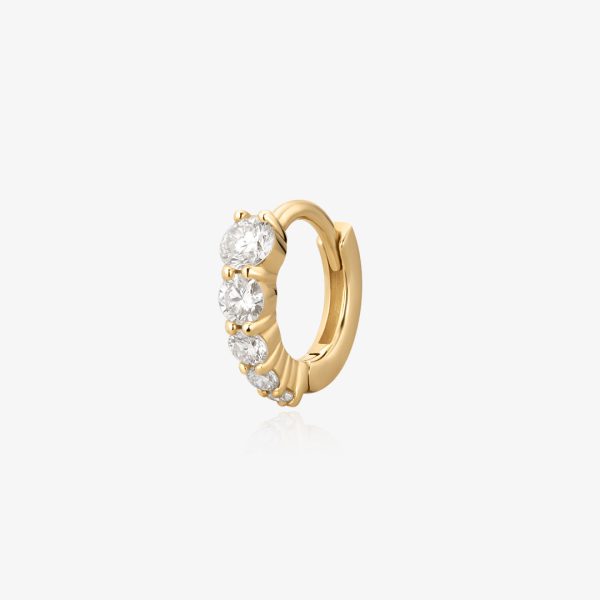 LIZZO | Graduated Lab Grown Diamond Huggie