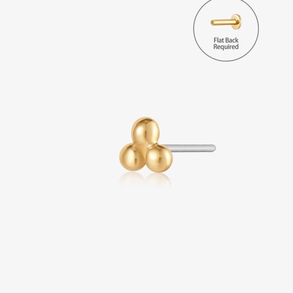 ARIA | Trio Dots Threadless Flatback Earring