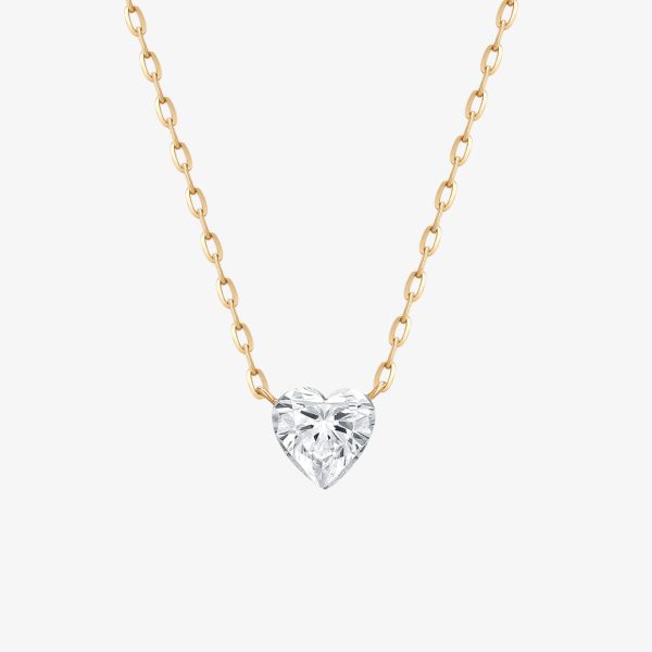 Lab Grown Diamond Heart Necklace (0.9 ct. tw.)
