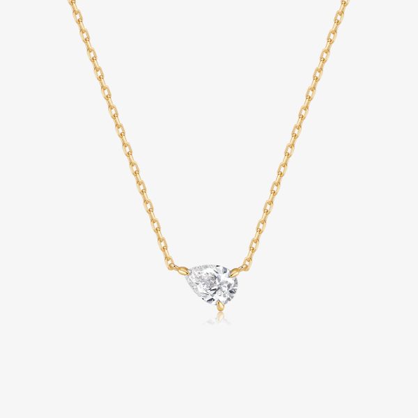 Solitaire Pear Lab Grown Diamond Necklace (0.55 ct. tw.)