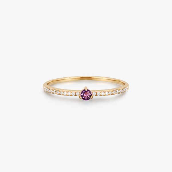 GISELLE | Amethyst and Diamond Ring