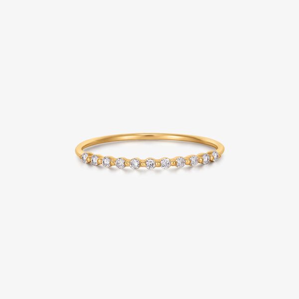 DELIA | Half-Eternity Diamond Ring