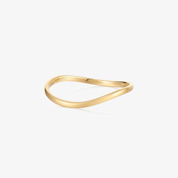 NICOLE | 14kt Gold Wave Band