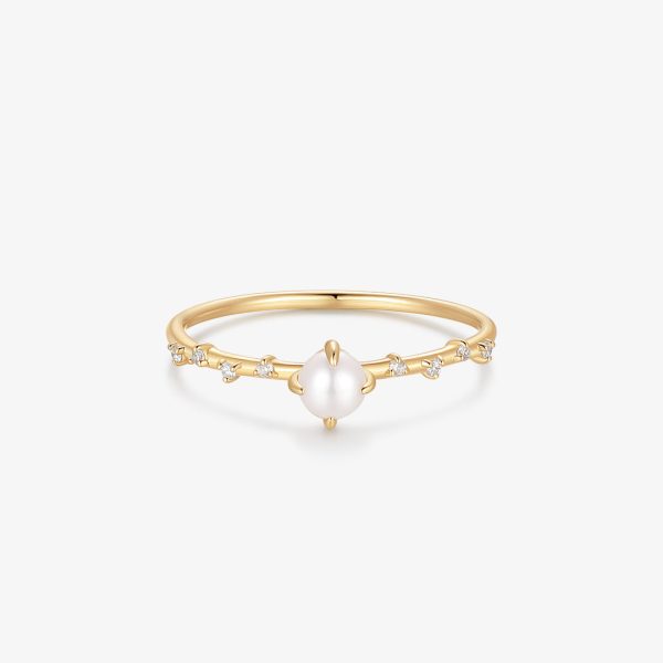 COLETTE | Pearl and Lab Grown Diamond Ring