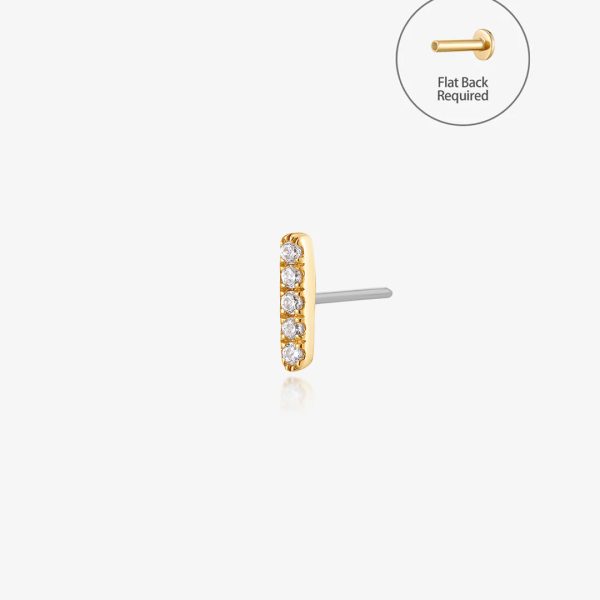 Lab-Grown Diamond Bar Threadless End