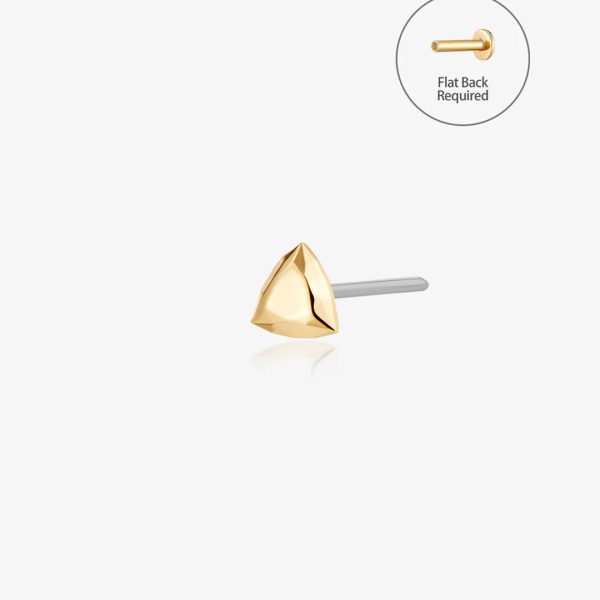 Faceted Triangle Threadless End